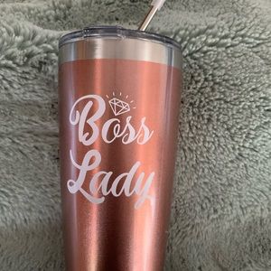 Stainless insulated cup and metal straw